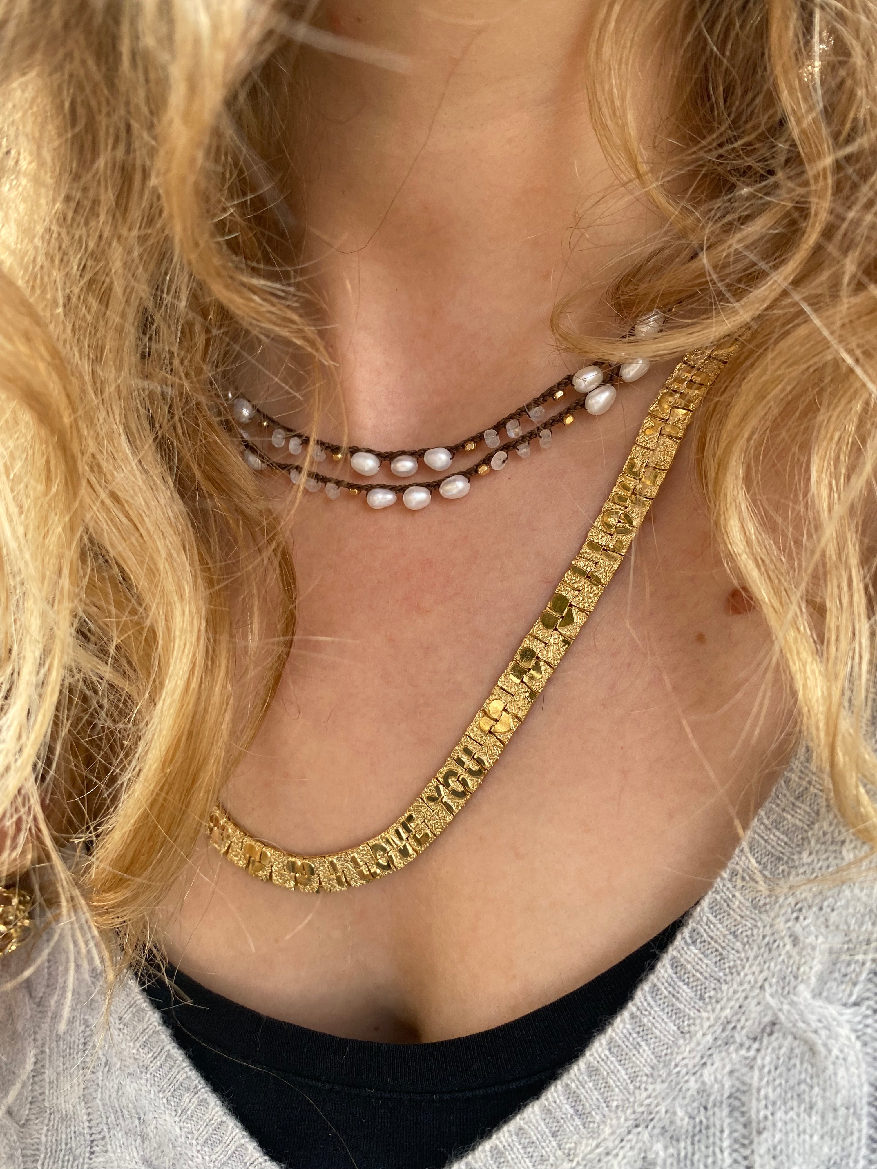 Pearl Crochet Necklace - Stone Cooper