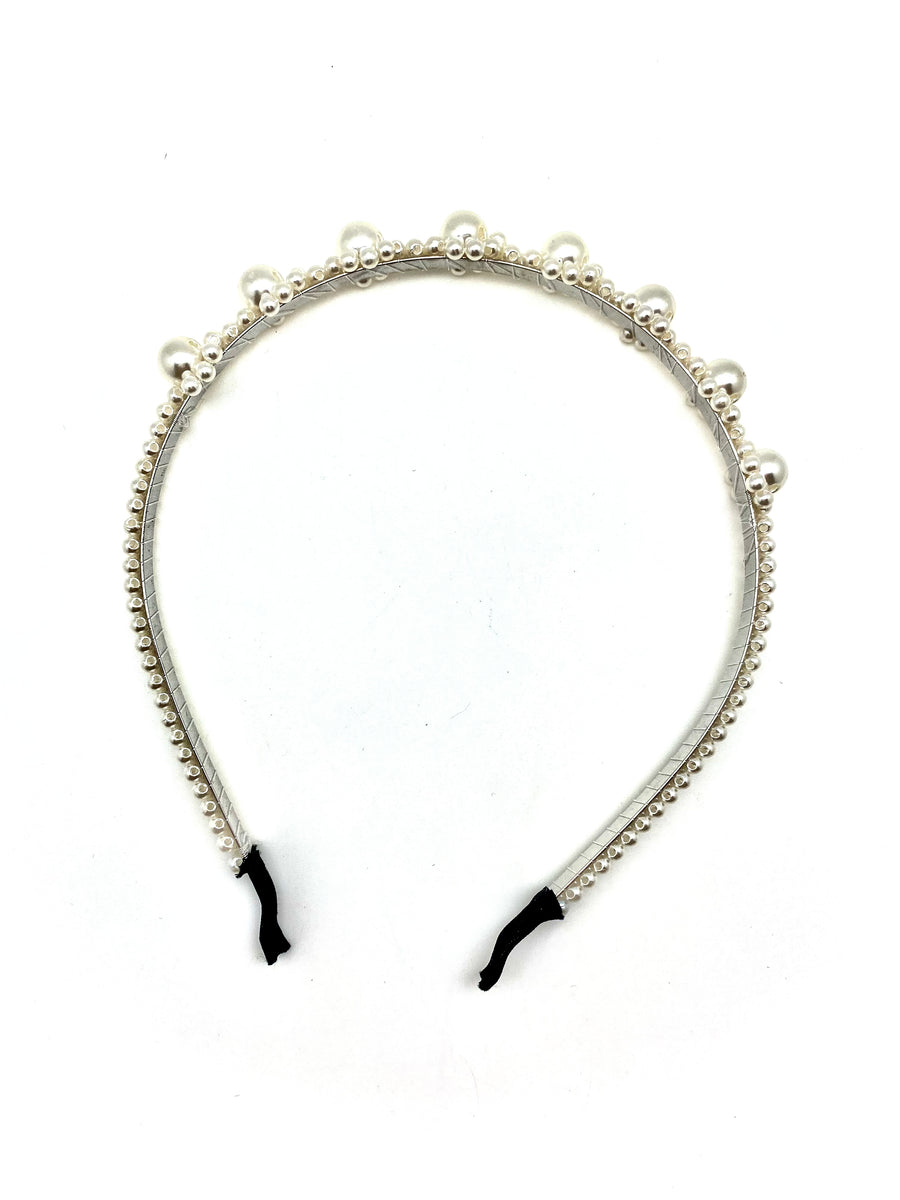Flower Power Pearl Headband - Stone Cooper