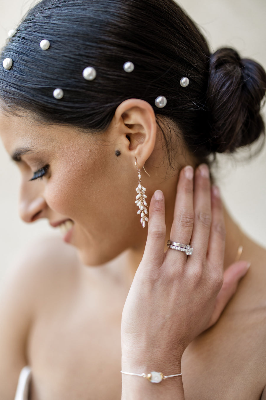 Pearl Fringe Earrings - Stone Cooper