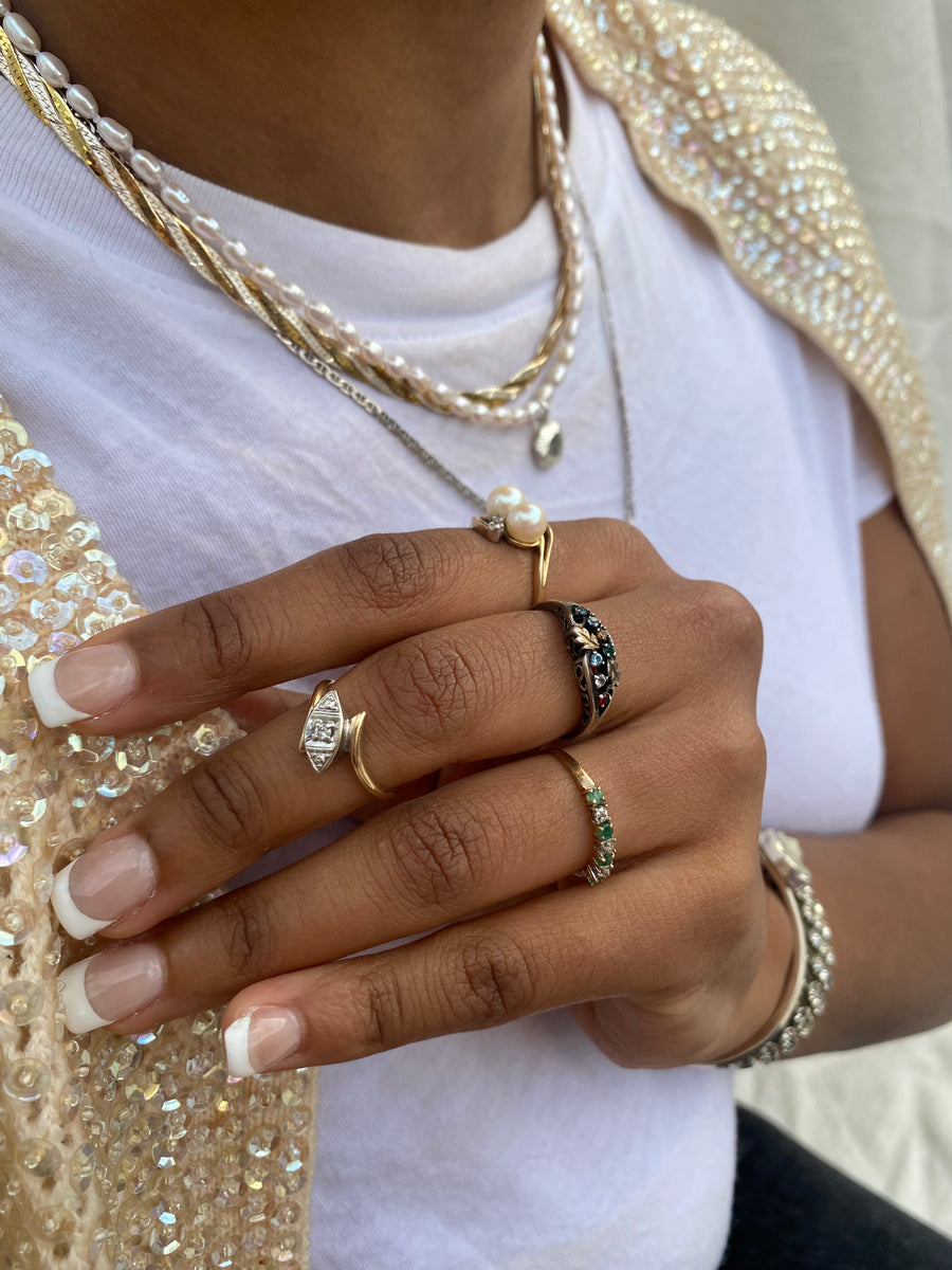 Deco Diamond Ring (6.5) - Stone Cooper