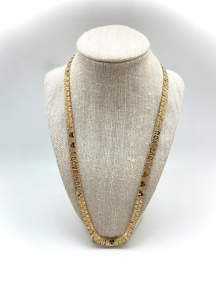 Vintage I Love You Chain - Stone Cooper
