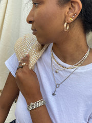 Pearl Twin Ring (14K gold, size 7.75) - Stone Cooper