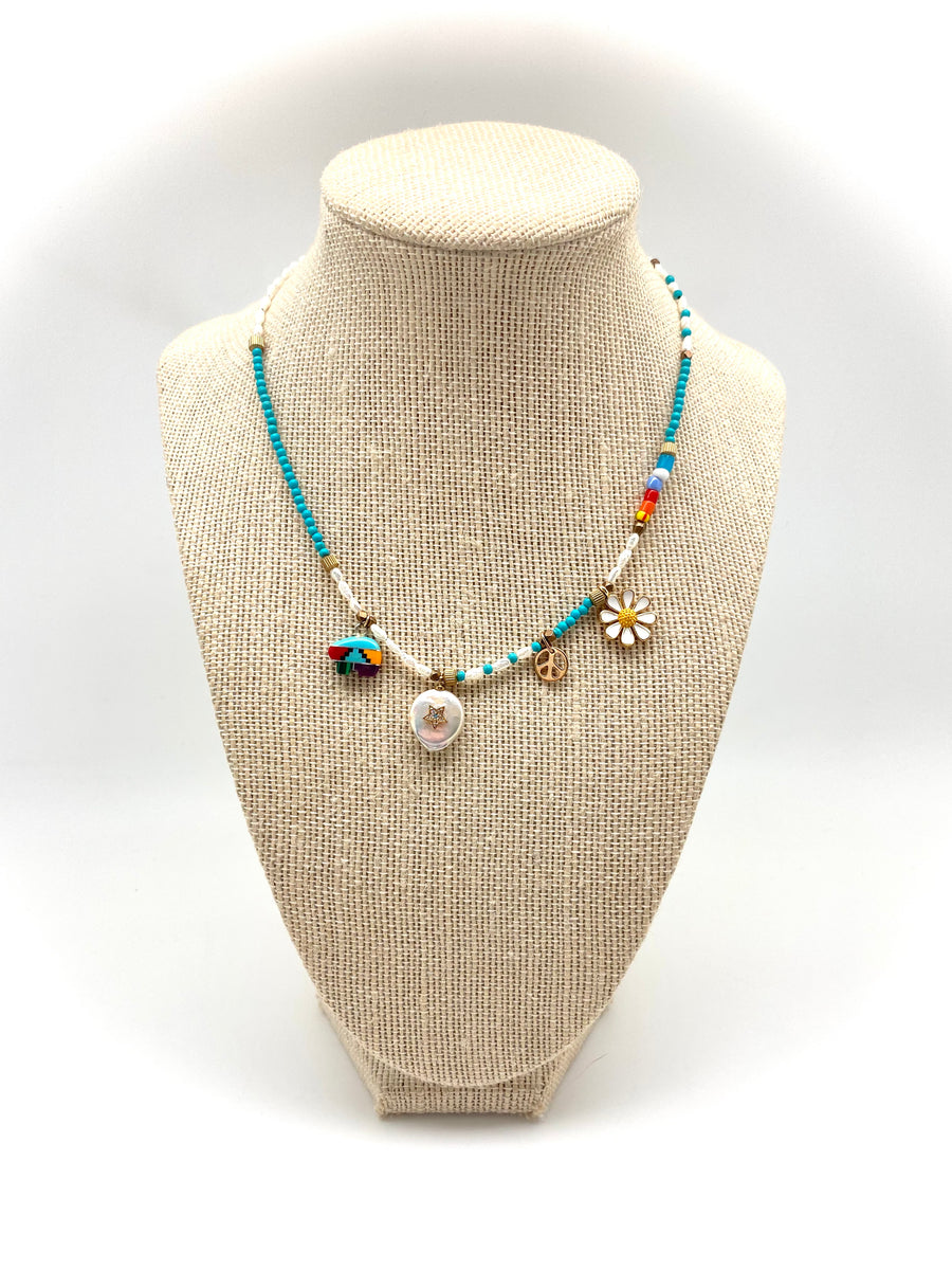 Flare Charm Necklace - Stone Cooper