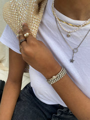 Rhoda Vintage Rhinestone Cuff - Stone Cooper