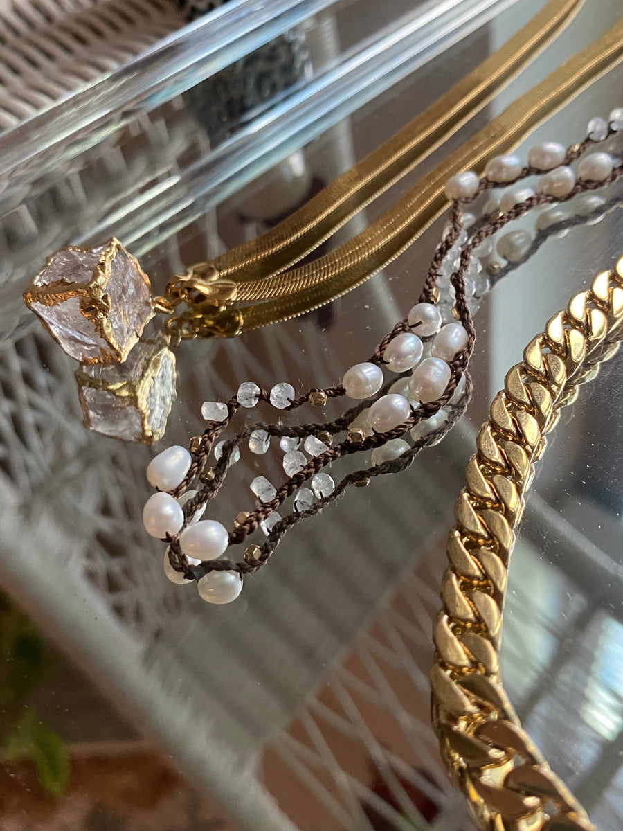 Pearl Crochet Necklace - Stone Cooper