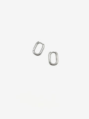 Silver Courtney Hoops