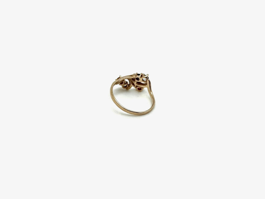 Vintage Rainbow Gemstone Ring 10K (6.5) - Stone Cooper