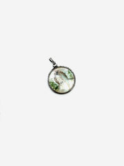 Mother of Pearl, Feather Double Sided Bird Pendant - Stone Cooper