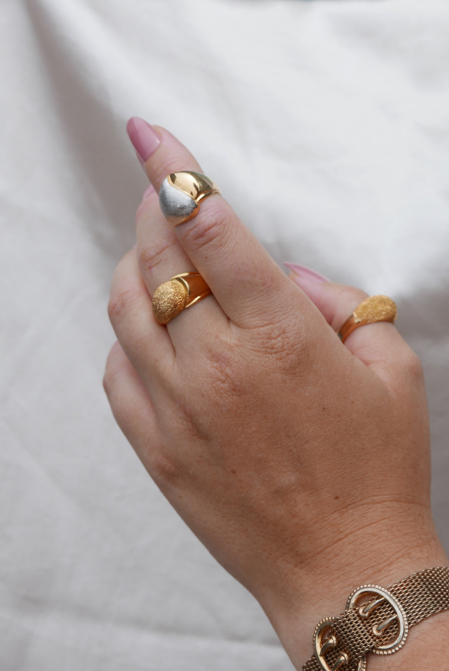 Sun-up Vintage Dome Ring - Stone Cooper