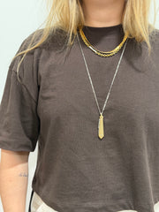 Domenico Gold-Filled Knife Necklace