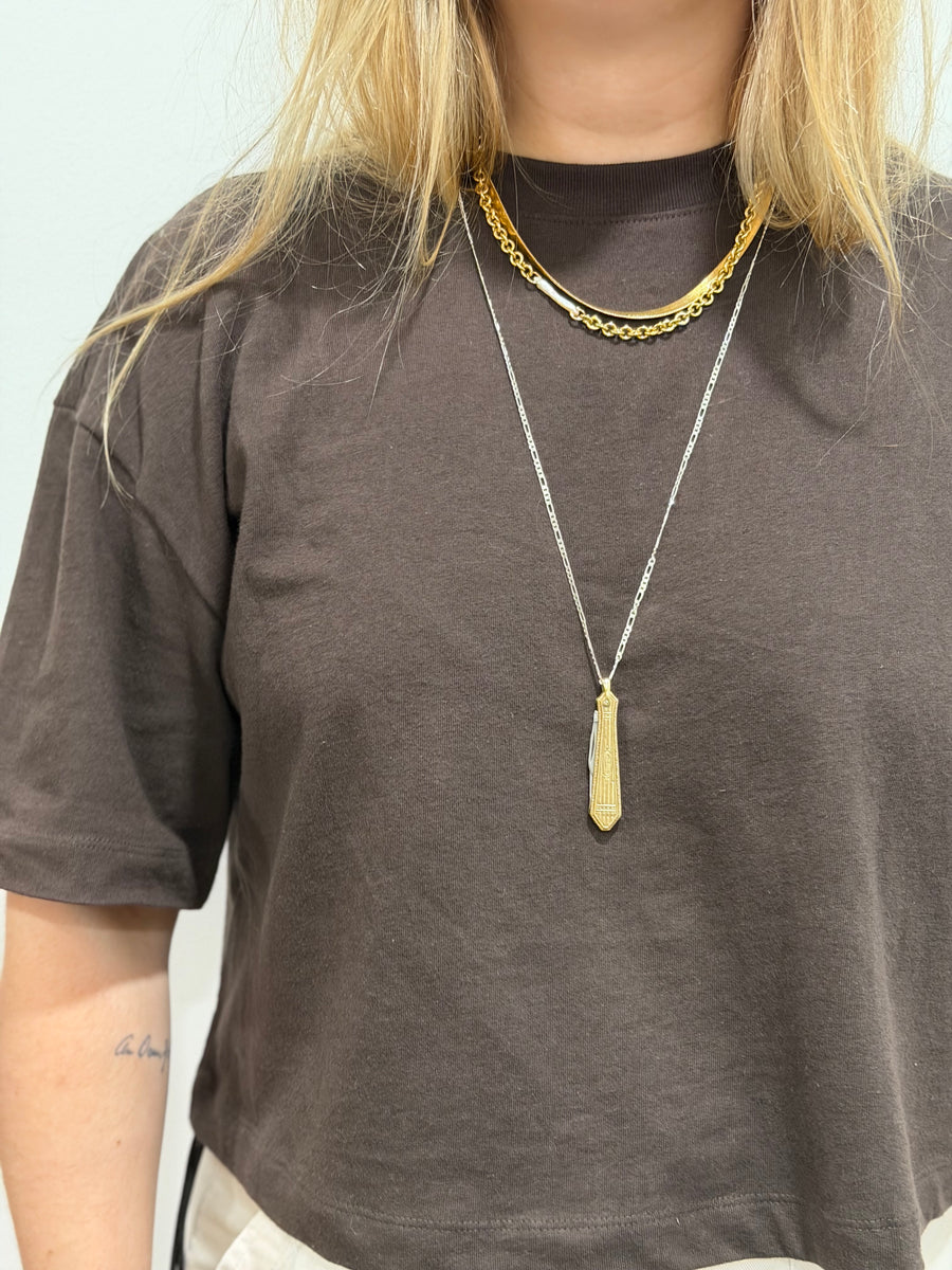Domenico Gold-Filled Knife Necklace