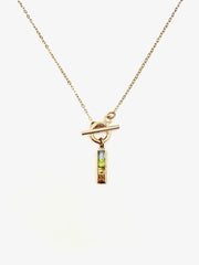 Forever Young Rainbow Gem Toggle Necklace