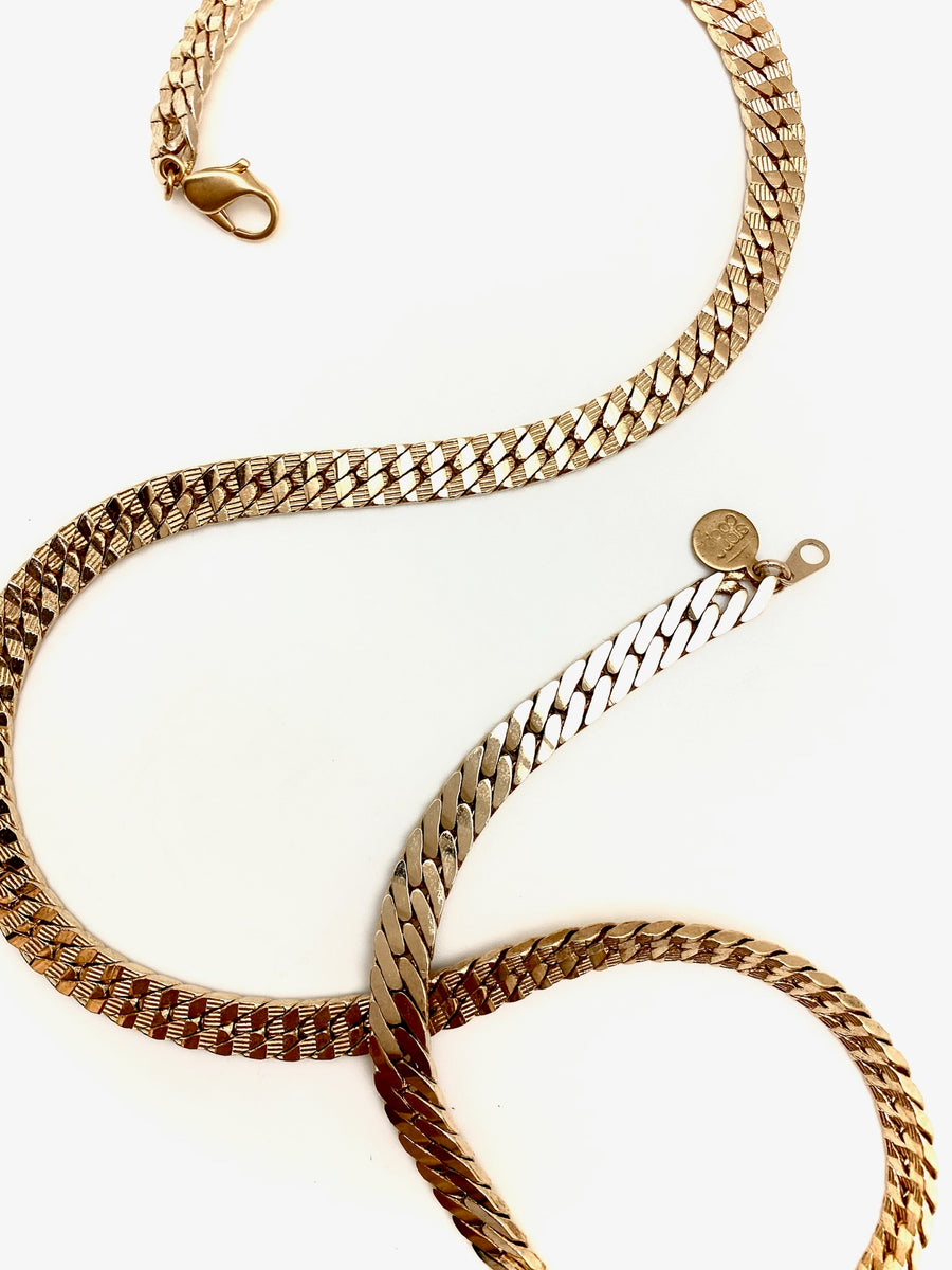 The Carmella Heavy Vintage Gold Chain (3 lengths)