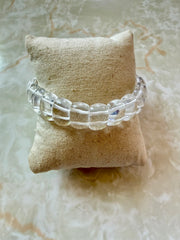 Quartz Stretch Stone Bangle Bracelet