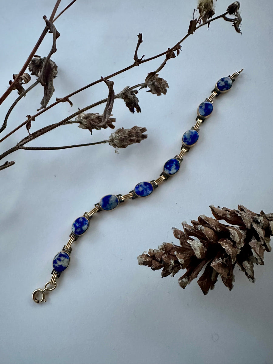 Jean Vintage Sodalite Gold Fill Bracelet