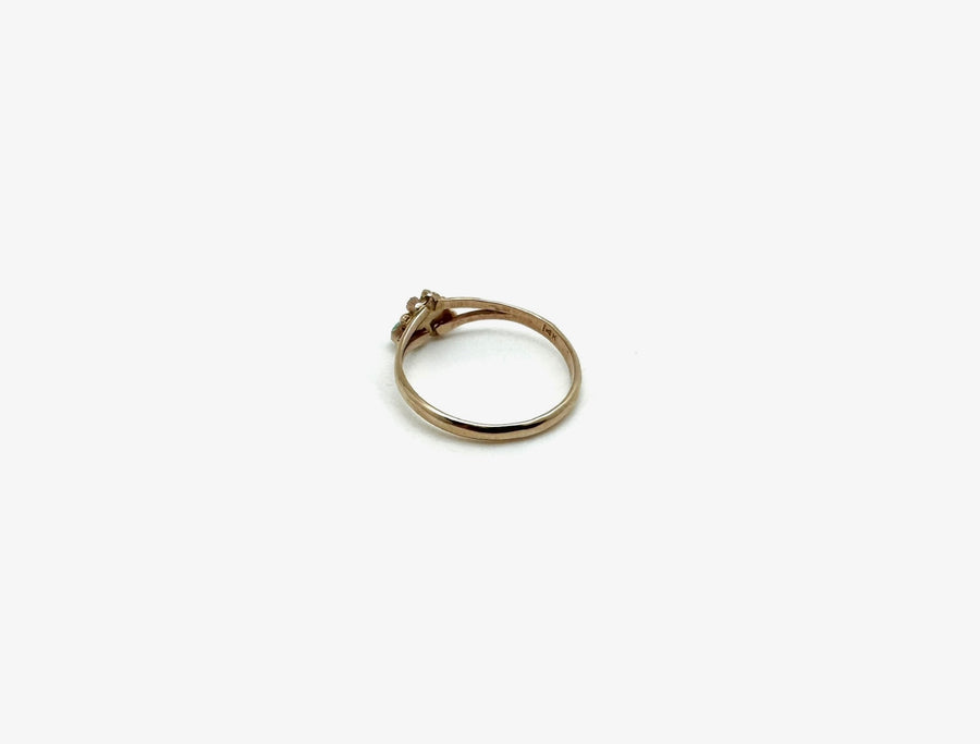 Vintage Turquoise Butterfly Ring 14K (7.5) - Stone Cooper