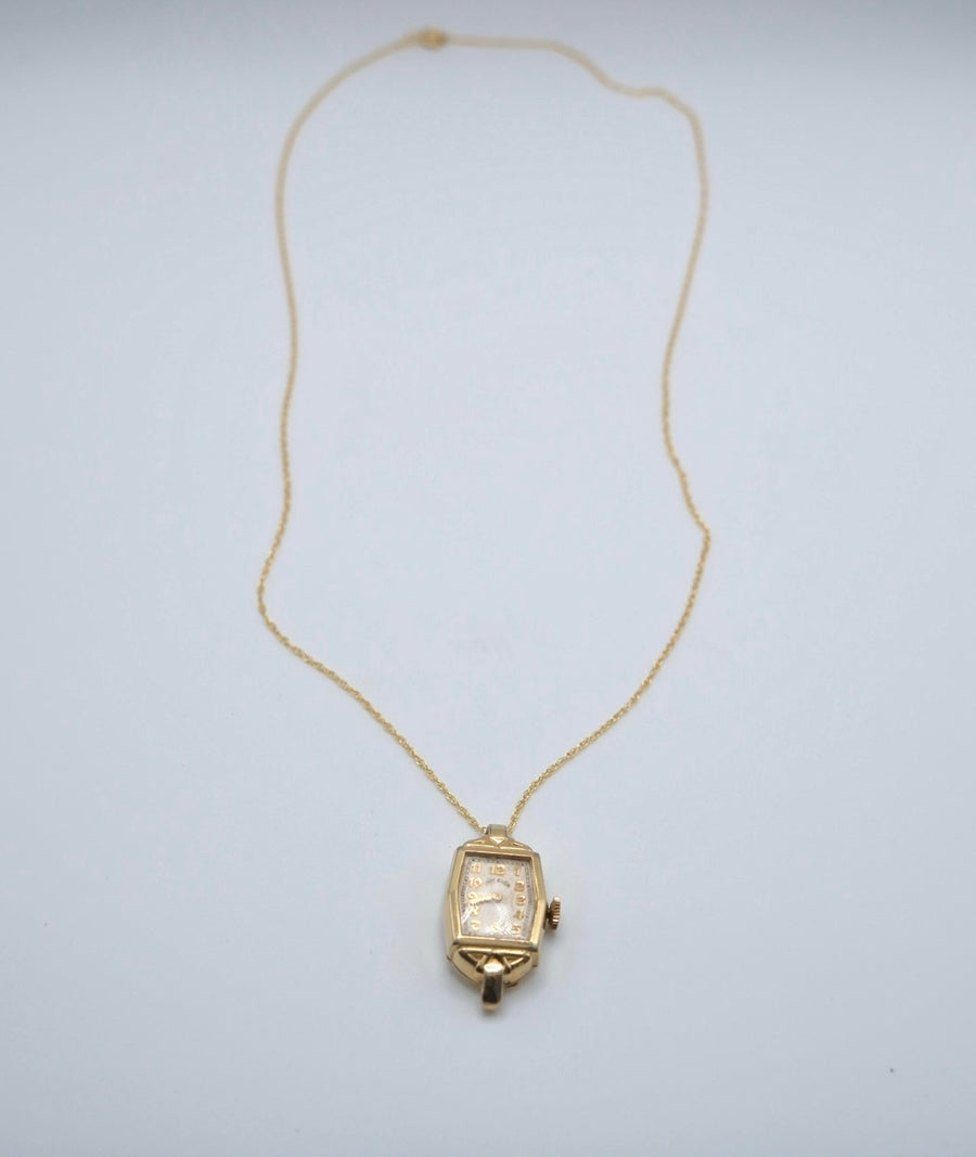 Everhour - Vintage Gold-Fill Watch Necklace - Stone Cooper