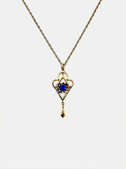 Marion Blue Gem Festoon Necklace