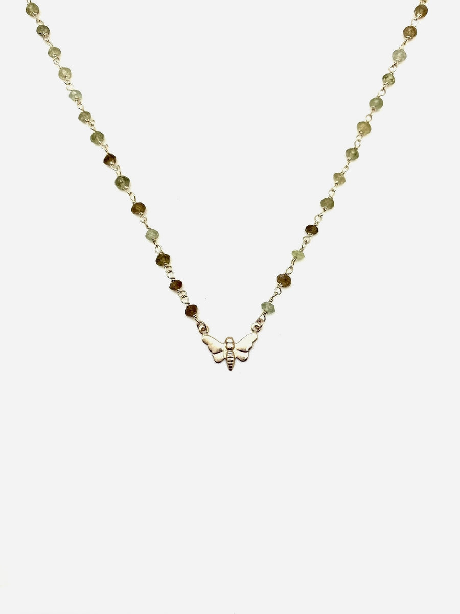 Green Garden Butterfly Necklace - Stone Cooper