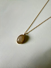 Aurilla Quartz Scarab Necklace - Stone Cooper