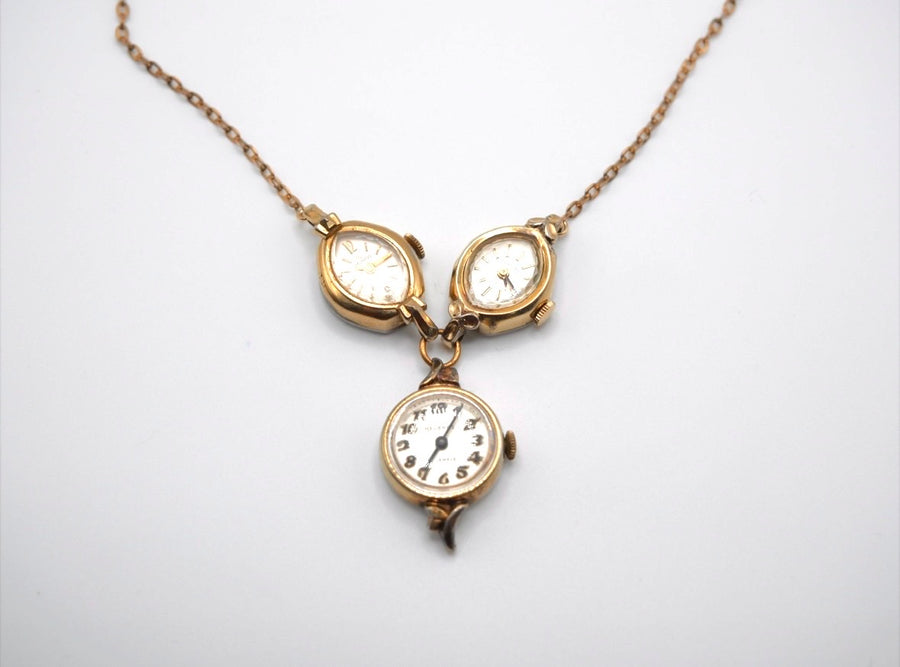 Through the Hours - Vintage Watch Necklace - Stone Cooper