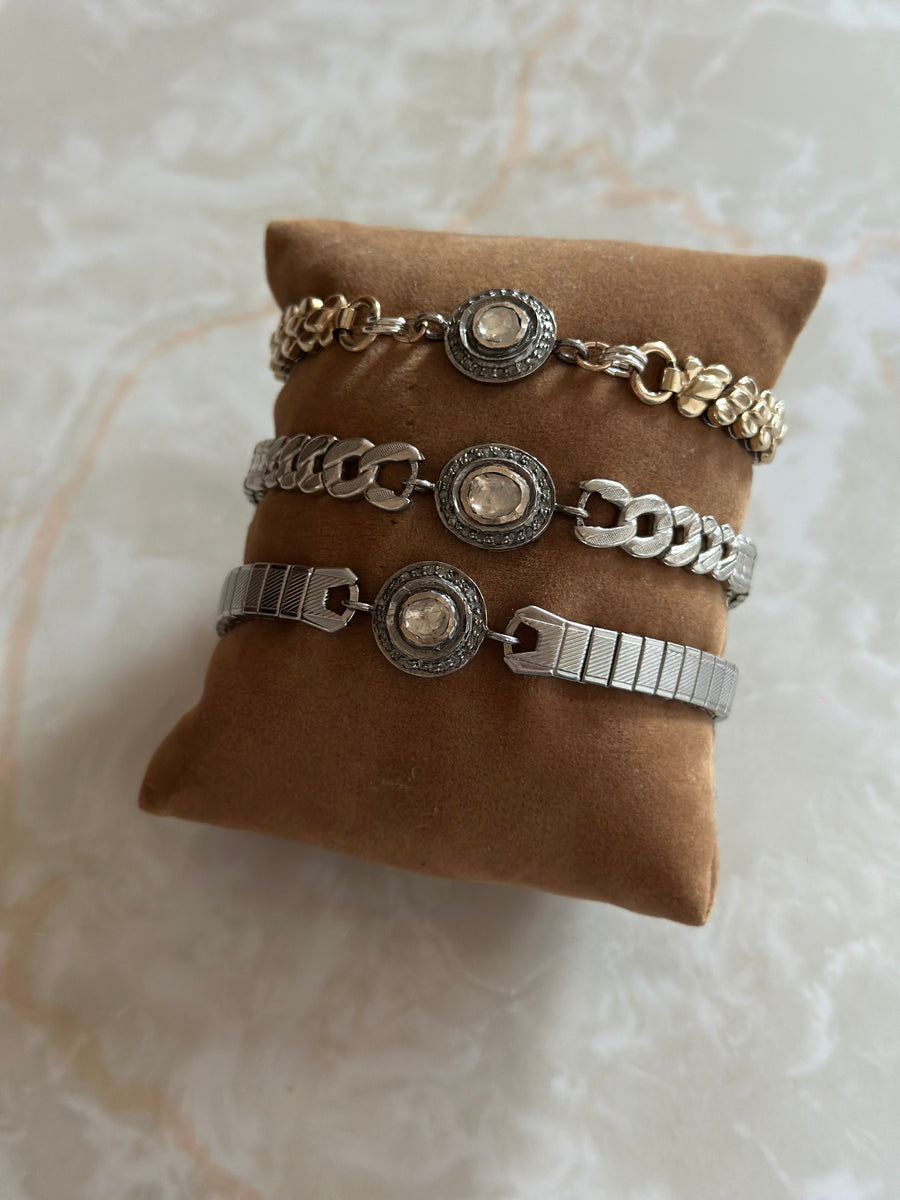 Frida Diamond Slice Watch Band Bracelets - Stone Cooper