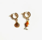 Lucky Fish Hoops (Shell & Fish)