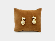 Gold Filled Twin Heart Earrings - Stone Cooper