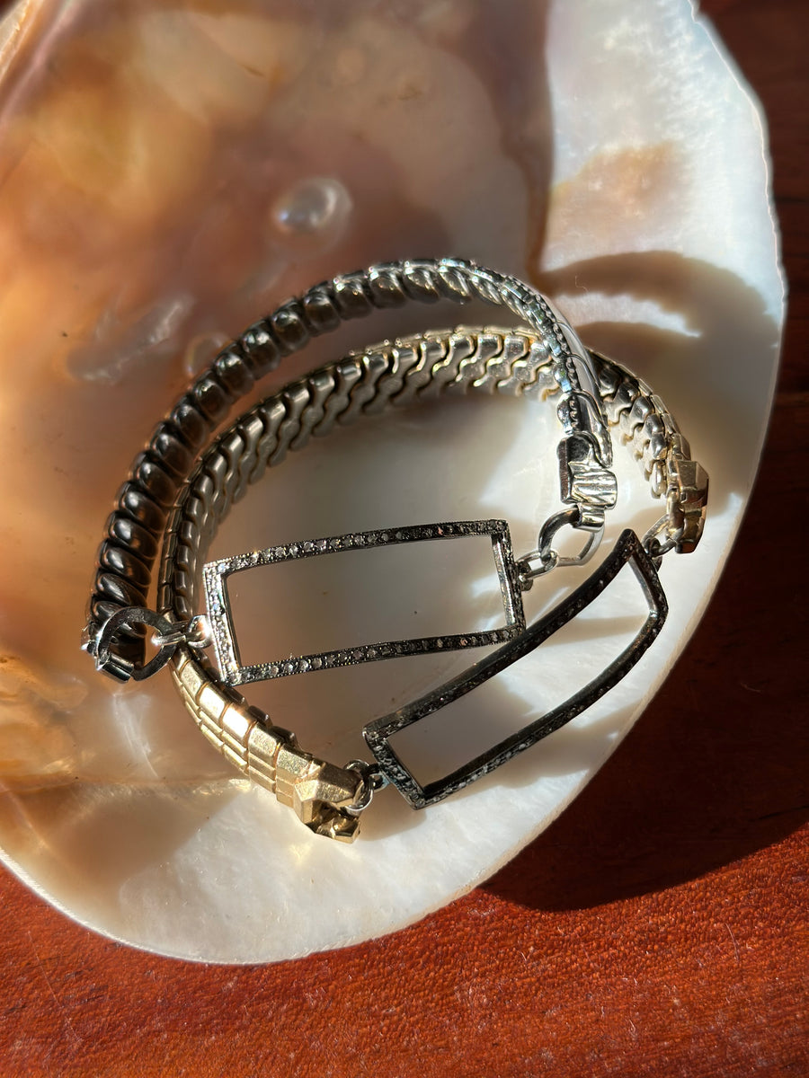 Diamond Buckle Vintage Watch-Band Bracelets - Stone Cooper