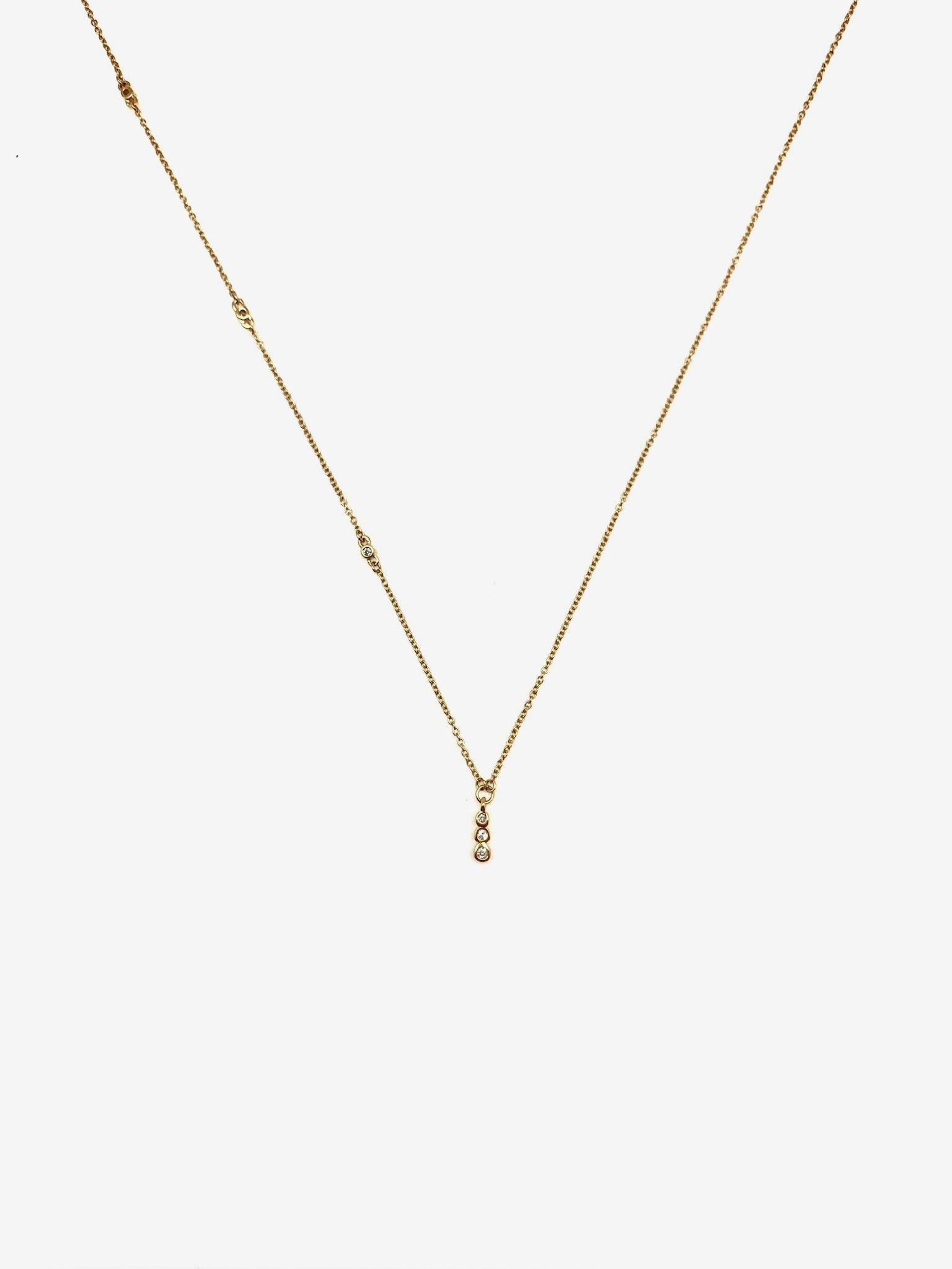 Cleo Diamond Asymmetrical Necklace (14K)