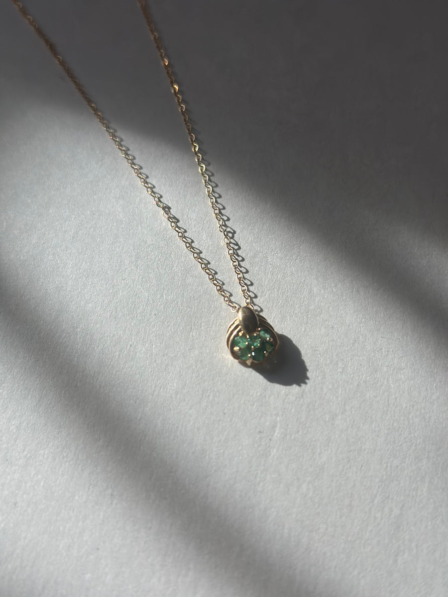 Colleen Emerald Necklace (14K)