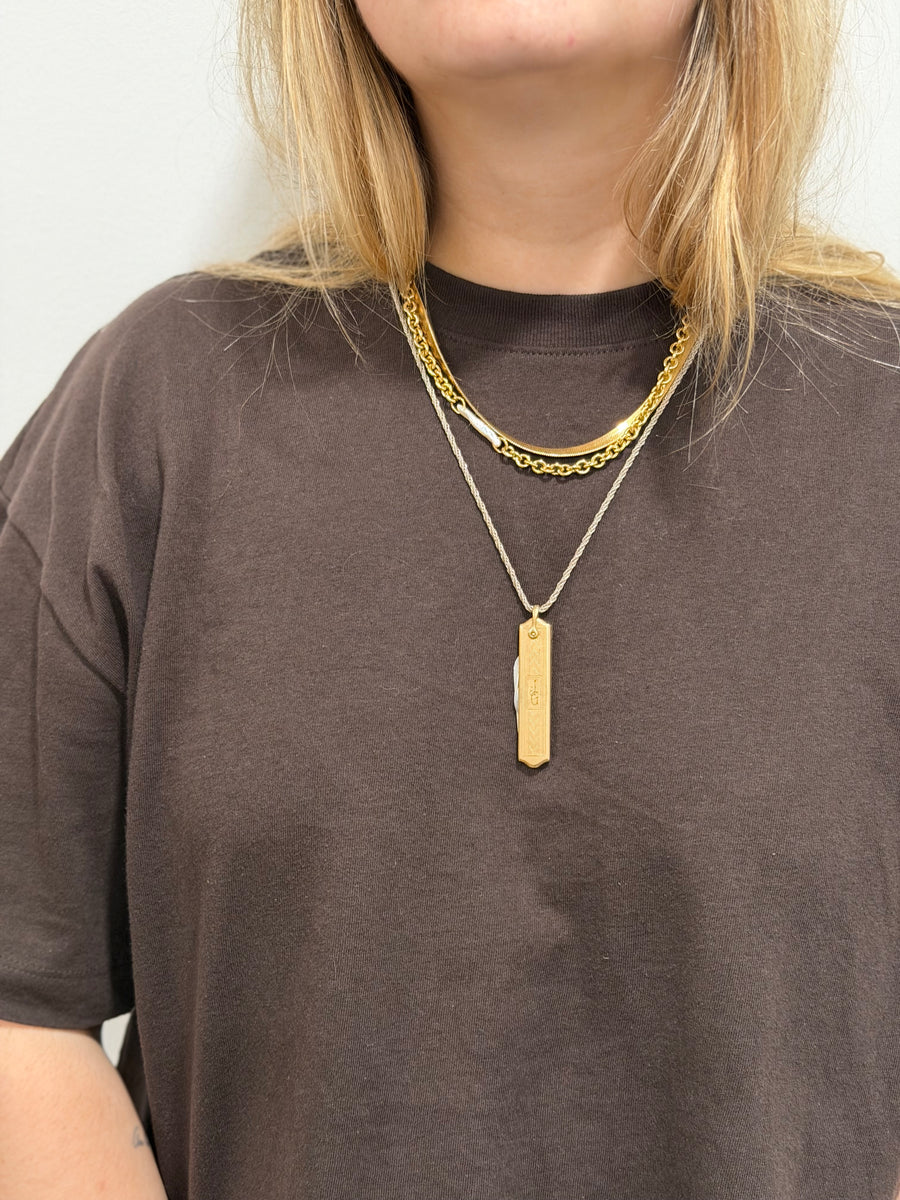 1947 Gold-Filled Pocket Knife Necklace