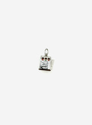 Vintage Sterling Movable Slot Machine Charm - Stone Cooper