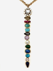 Shoreline Gemstone Tie Necklace - Stone Cooper