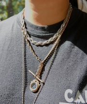 Beatrice Silver Woven Braid Chain - Stone Cooper