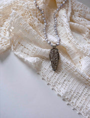 Pearl Onyx Arrowhead Necklace - Stone Cooper