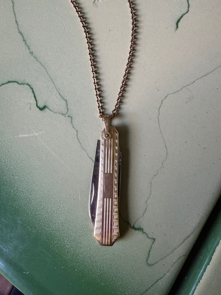 Domenico Gold-Filled Knife Necklace
