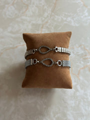 Diamond Pear Frame Vintage Watch-Band Bracelets - Stone Cooper