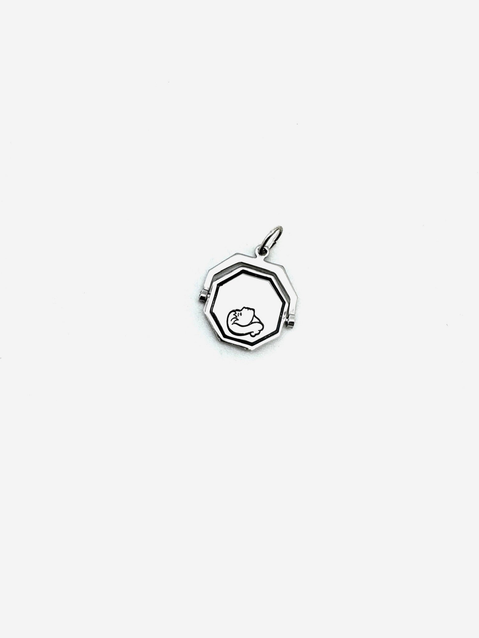 Vintage Sterling Kissing Spinner Charm - Stone Cooper