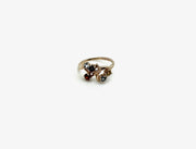Vintage Rainbow Gemstone Ring 10K (6.5) - Stone Cooper