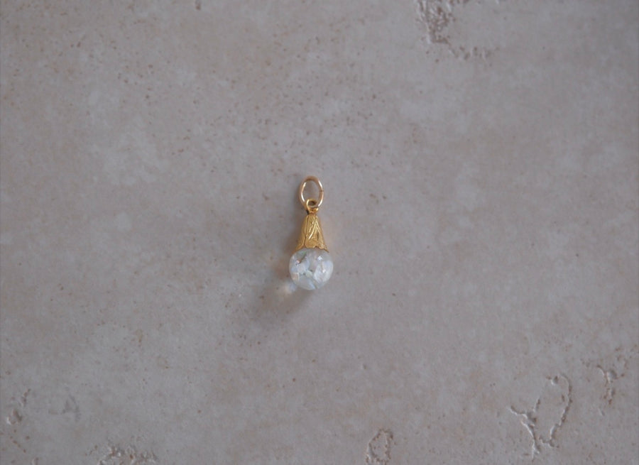 Vintage Opal-in-Oil Orb Charm (12K Gold Filled) - Stone Cooper