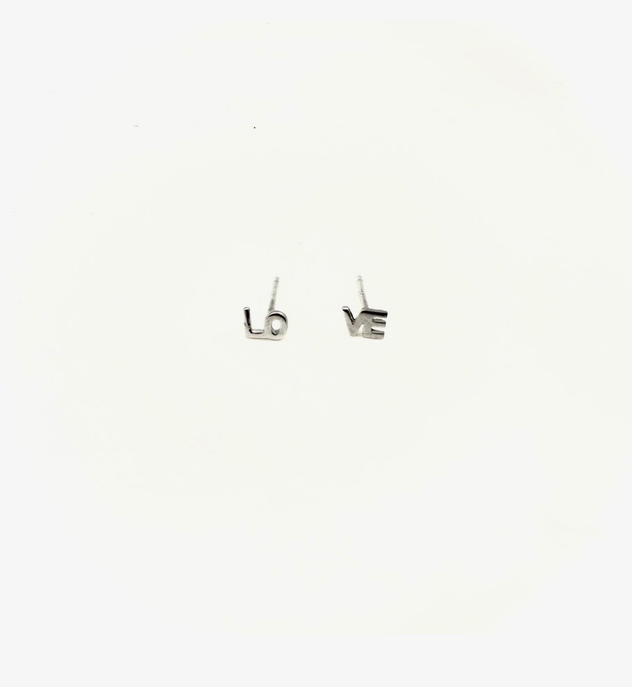 LOVE Sterling Studs - Stone Cooper