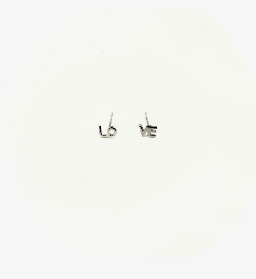 LOVE Sterling Studs - Stone Cooper