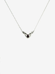 Selma Ruby and Diamond Necklace (14K or .925)