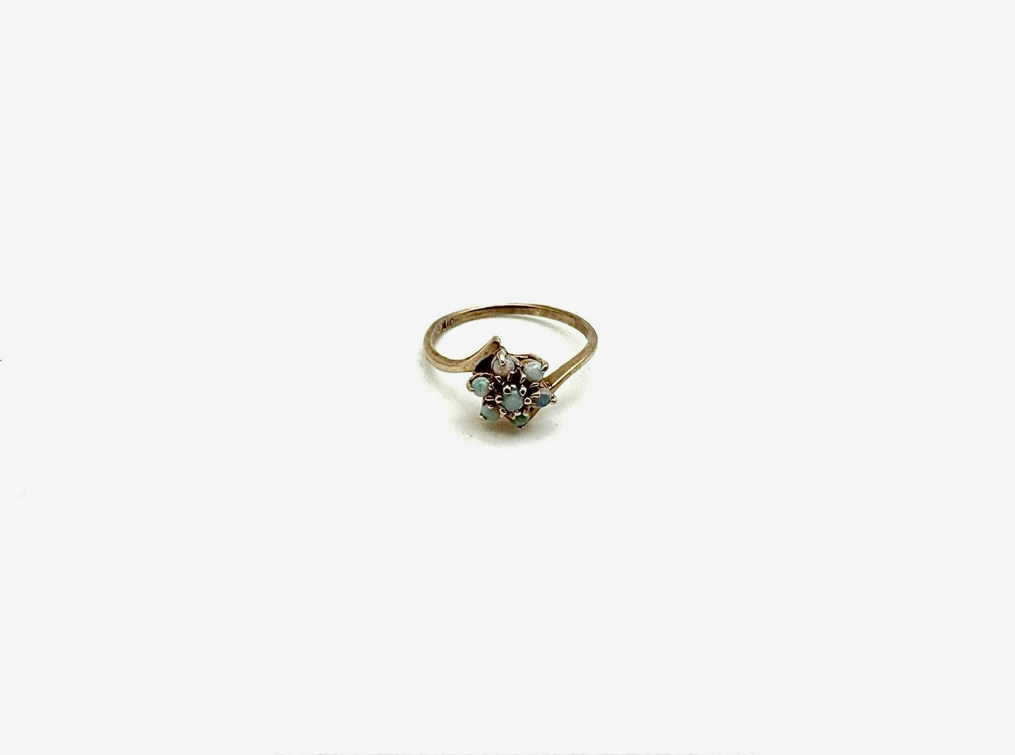 Vintage Opal Flower Ring 10K (6) - Stone Cooper