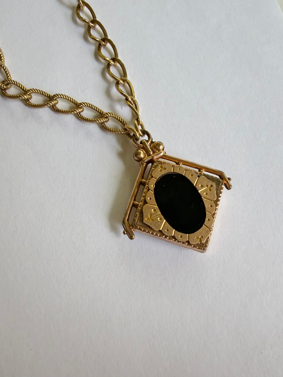 Winnie Reversible Fob Necklace - Stone Cooper