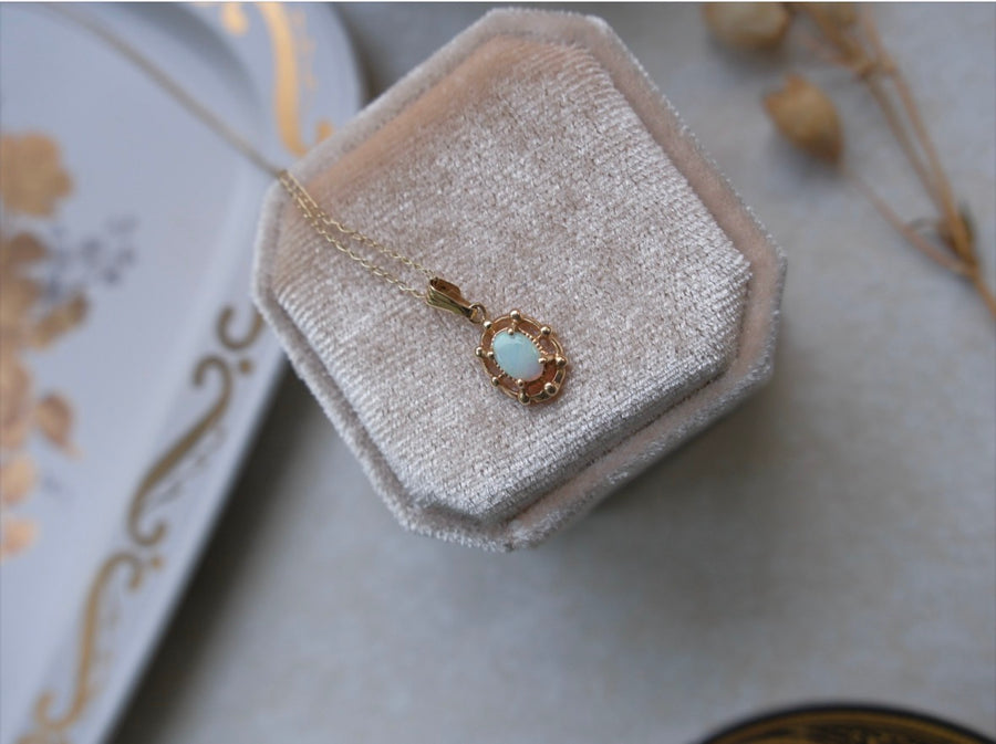 10K Vintage Opal Necklace - Stone Cooper