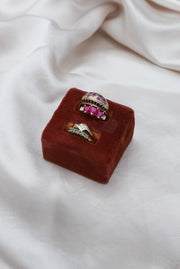 Vintage Ruby Hearts Ring 10K (7)