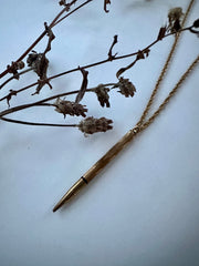 Dolores Antique Pencil Necklace