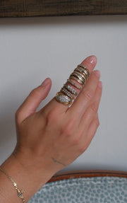 Emerald 14K Vintage Claddagh Bracelet - Stone Cooper